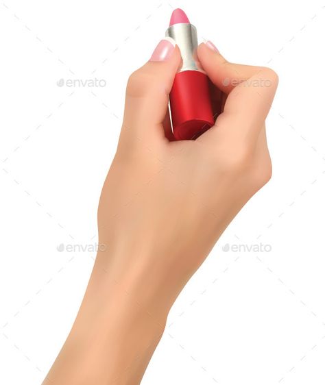 Hand Holding lipstick vector Illustration. In ZIP archive: eps (10 version), AI (CS5), high resolution JPG Hand Holding Lipstick Drawing Reference, Hand Holding Lipstick Reference, Holding Lipstick Reference, Lipstick Reference, Hand Holding Lipstick, Hand Holding Reference, Hand Holding Knife, Holding Lipstick, Hand Study