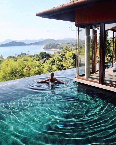 Best hotel with perfect pool view in phuket #thailand #phuket #sripanwa #thingstodo Thailand Honeymoon, Full Moon Party, Thailand Phuket, Pool View, Thailand Travel Tips, Thailand Travel Guide, Asia Tenggara, Destination Voyage, Phuket Thailand