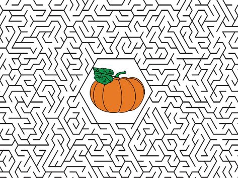 Printable Halloween maze. Find your way from the arrow to the pumpkin without crossing any solid lines. Difficulty level: medium to hard. Spot The Difference Puzzle, Fall Party Games, Halloween Maze, Fun Halloween Activities, Halloween Party Activities, Challenges Activities, Find Your Way, The Arrow, Printable Halloween