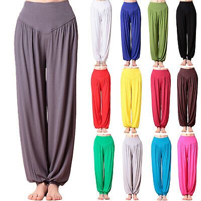 AUTUMN WOMENS HAREM TROUSERS ALI BABA BOHO YOGA LONG PANTS BAGGY HAREEM LEGGINGS Yoga Harem Pants, Yoga Trousers, Mode Hippie, Harem Trousers, Ali Baba, Harem Pants Women, Hippie Pants, Baggy Trousers, Loose Trousers