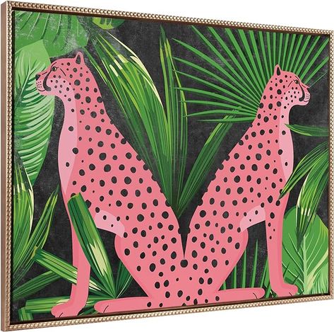 Cheetah Art, Nikki Chu, Wall Art Decor Bedroom, Beaded Frame, Antique Wall Decor, Bead Frame, Eclectic Art, Colorful Wall Art, Office Wall Art