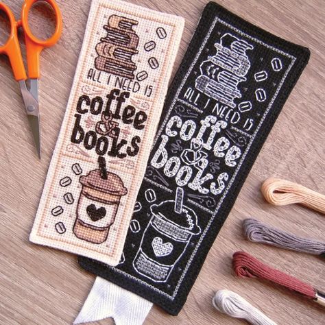 Cross Stitch Bookmark Finishing Tutorial ⋆ Sirithre.com Books Cross Stitch, Cross Stitch Bookmark, Stitch Bookmark, Coffee Books, Embroidery Design Download, Easy Cross, Cross Stitch Books, Cross Stitch Bookmarks, Stitch Book