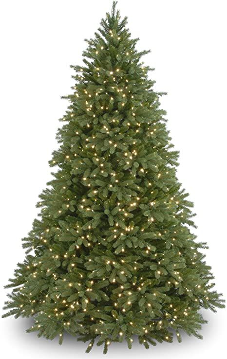 Fraser Fir Christmas Tree, Full Christmas Tree, Christmas Tree Clear Lights, White String Lights, Fir Christmas Tree, Fraser Fir, Pre Lit Christmas Tree, White Lights, Holiday Christmas Tree