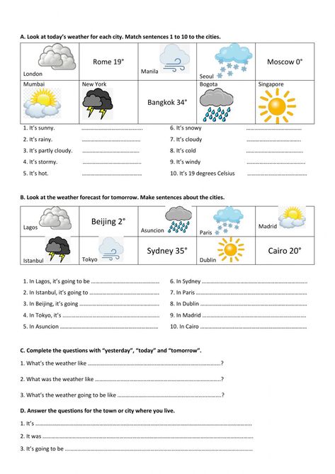 Weather Quiz, English Liveworksheet, Classroom Vocabulary, Seasons Worksheets, Weather Worksheets, Weather Vocabulary, Geography Worksheets, Homeschool Lesson Plans, English Exam