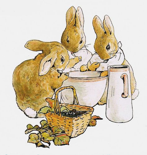 Beatrix Potter "Peter Rabbit - Flopsy, Mopsy, and Cotton-t… | Flickr Pitter Rabbit, June Bujo, Cozy Critters, Peter Rabbit Flopsy, Beatrix Potter Illustrations, Beatrice Potter, Peter Rabbit And Friends, Benjamin Bunny, Sarah Kay