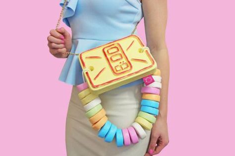 Candy Watch, Unusual Handbags, Funky Purses, Novelty Handbags, Pink Food, Novelty Purses, Unique Handbags, Unique Purses, Novelty Bags