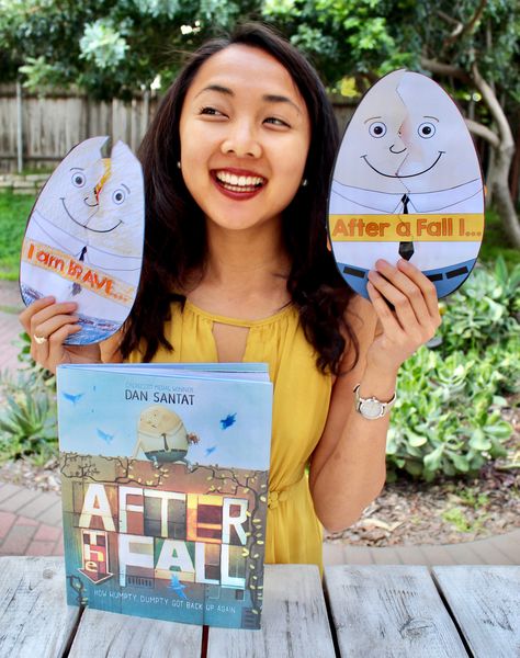 Perfect craft activity to accompany the children's book, "After the Fall: How Humpty Dumpty Got Back Up Again" by Dan Santat, perfect for sparking conversation about resilience, bravery, and finding the courage to get back up and try again. Great for Reading Centers for all grade levels! Read aloud the story "After the Fall"  and then encourage students to create a "Hatching Bravery" Craft that focuses on acts of bravery and resilience.  Youtube: MaiStoryBook Maistorybook.com Dan Santat Activities, Fall Read Aloud And Craft, What Should Danny Do Book Activities, After The Fall Humpty Dumpty Activities, After The Fall Book Activities, Read Aloud Crafts, Humpty Dumpty Craft, Nursery Rhyme Lessons, Story Boxes