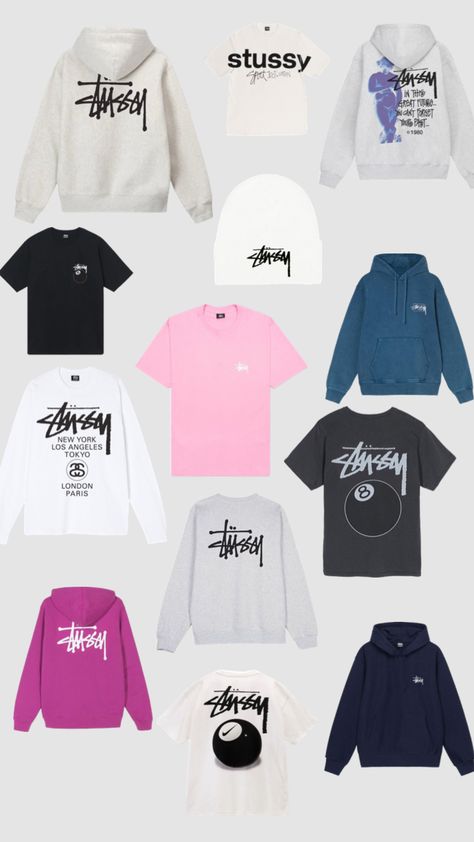 Pull Stussy, Stussy Outfit, Stussy Tshirt, Stussy Hoodie, Backpack Essentials, Letter Print Sweatshirt, Stockholm Fashion, How To Pose, Streetwear Outfits