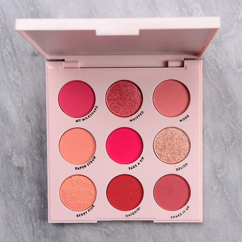 ColourPop Strawberry Shortcake Eyeshadow Palette Review & Swatches Revolution Eyeshadow, Strawberry Shake, Alat Makeup, Eyeshadow Tips, Makeup Pallets, Makeup Eyeshadow Palette, Makeup Palettes, Braut Make-up, Best Mascara