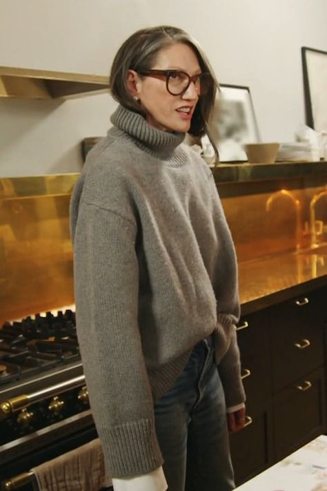 Jenna Lyons Casual Style, Jenna Lyons Kitchen, Rhony Jenna Lyons, Jenna Lyons Fashion, Jenna Lyons Closet, Jenna Lyons Outfits, Jenna Lyons Style 2024, Jena Lyons Style, Jenna Lyons Style 2023