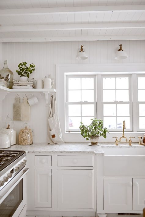 Lights Above Sink Kitchen Window, Wall Light In Kitchen, Farmhouse Kitchen Sconces Over Sink, Wall Lights Over Kitchen Sink, Sconces Kitchen Sink, Cottage Kitchen Lighting Ideas, Kitchen Lights Above Sink, Sconces Above Kitchen Sink, Kitchen Wall Lights Ideas