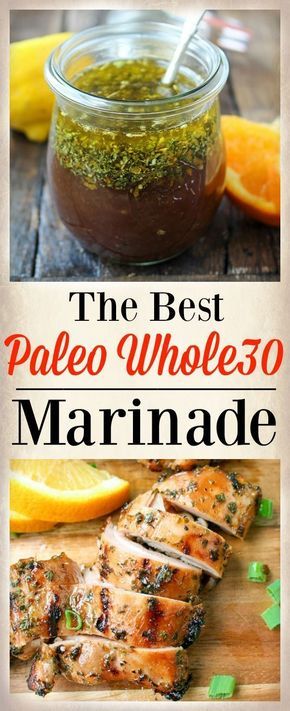 The Best Paleo Whole30 Marinade- good on chicken, pork and steak. So easy and makes the meat so juicy and flavorful! Whole 30 Marinade, Paleo Marinade, Fathead Pizza, Paleo Condiments, Paleo Sauces, Whole 30 Diet, Tasty Meat, Paleo Life, Resep Diet