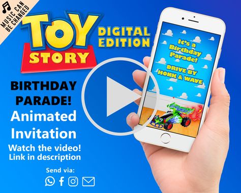 Toy Story Videos, Animated Birthday Invitation, Story Invitation, Super Mario Invitation, Cute Compliments, Website Sample, Toy Story Invitations, Super Mario Birthday, Animated Invitations