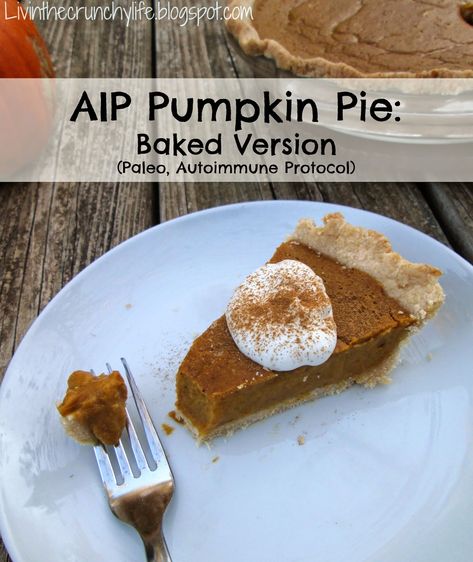 Aip Pumpkin Pie, Aip Pumpkin, Aip Paleo Desserts, Aip Baking, Aip Snack, Paleo Pumpkin Pie, Autoimmune Recipes, Autoimmune Paleo Recipes, Aip Paleo Recipes