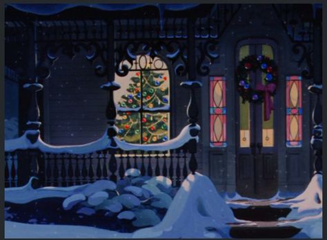 From The Lady and the Tramp opening scene. Christmas Gifs Animated, Christmas Wallpaper Gif, Lady Lady And The Tramp, Discord Gifs, Christmas Edit, Lady Lady, Cartoon Vintage, Retro Disney, Brush Paint