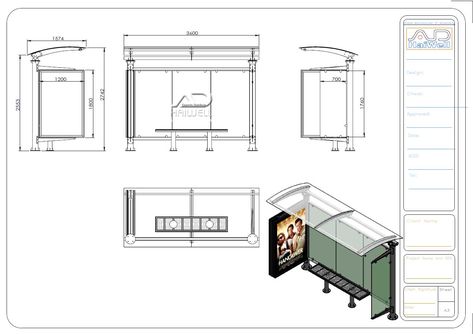 adhaiwell-bus-shelter-design-dimension Bus Shelter Design, Medium Bathroom, Bus Stop Advertising, Shelf Products, Street Furniture Design, Nightstand Diy, Bus Stop Design, Shelf Nightstand, Bus Shelters