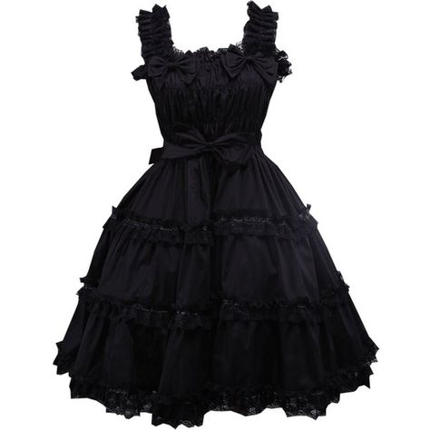 Partiss Women's Black Ruffle Sweet Love Lolita Dress at Amazon Women’s... ($59) ❤ liked on Polyvore featuring dresses, frilly dresses, frill dress, ruffle dress, flounce dress and flouncy dress Flouncy Dress, Cloth Design, Flounce Dress, Frilly Dresses, Goth Dress, Frill Dress, Sweet Love, Sweet Lolita, Lolita Dress