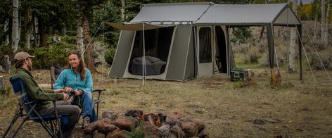 Canvas Tent Camping, Kodiak Canvas, Ceiling Materials, Clever Dog, Cabin Tent, Cool Tents, Awning Canopy, Canvas Tent, Family Tent