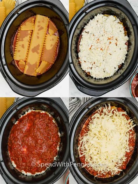 CrockPot Lasagna - Spend With Pennies Slow Cook Lasagna, Slowcooker Lasagne, Crockpot Lasagne, Easy Crockpot Lasagna Recipe, Lasagna Recipe Slow Cooker, Crockpot Lasagna Easy, Crock Pot Lasagna Recipe, Lasagna Recipes, Crockpot Lasagna