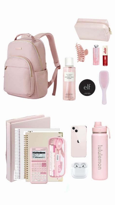 Schul Survival Kits, School Backpack Essentials, Everyday Bag Essentials, Pretty School Supplies, Cute Stationary School Supplies, School Bag Essentials, Backpack Essentials, Inside My Bag, Purse Essentials