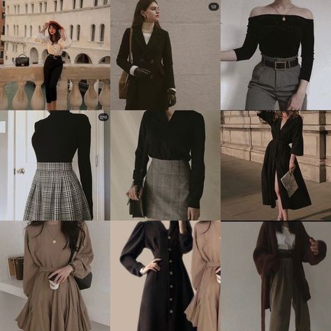 Academia Outfits Feminine, Theatrical Romantic Style Casual Winter, Theatrical Romantic Academia, Theatrical Romantic Autumn Outfits, Romantic Kibbe Winter Outfits, Dark Romantic Academia Aesthetic Outfit, Romantic Dark Academia Outfits, Theatrical Academia, Edgy Dark Academia Outfits