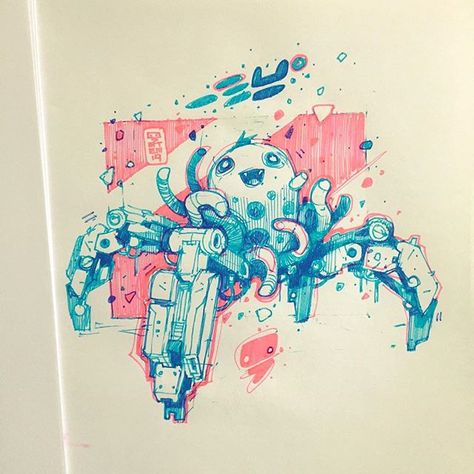 Artem Solop (@artemsolop) • Instagram photos and videos Artem Solop, Mecha Drawing, Gucci Art, Arte Grunge, Graphisches Design, Art Concepts, New Retro Wave, Arte Cyberpunk, Cyberpunk Character