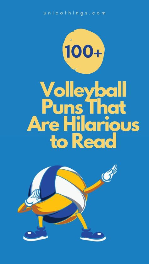 Whether you're a volleyball player or a sports enthusiast, spike up the fun with these funny and hilarious Volleyball puns that will let the laughter volley across the court. Volleyball Puns, Hoco Poster Ideas, Witty Comebacks, Double Entendre, Volleyball Humor, Volleyball Player, Poster Ideas, Volleyball Players, Smile On