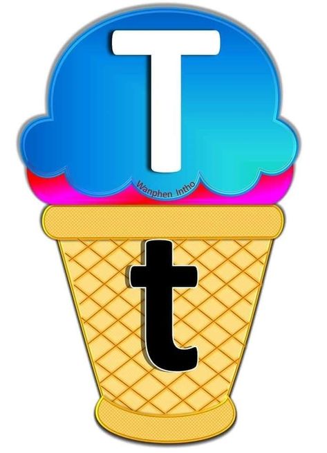 Ice Cream Alphabet, Cake Letters, Learning Numbers Preschool, Kids Learning Toys, Class Art Projects, Phonics Books, English Activities For Kids, Abc Coloring Pages, Alphabet Pictures