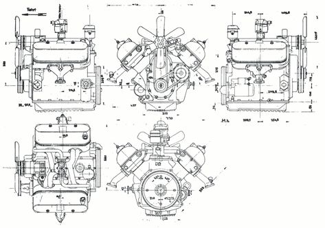 Mercedes M160 V8 engine blueprint V8 Engine Drawing, Airplane Drawings, Types Of Engine, Group B Rally, Honda S660, Blueprint For 3d Modeling, 2013 Honda Civic, Blueprint Engines, Iron Man Fan Art