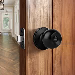 Interior Door Knob, Interior Door Knobs, Privacy Door, Door Knob, Interior Door, Bedroom Bathroom, Door Knobs, Doors Interior, Matte Black