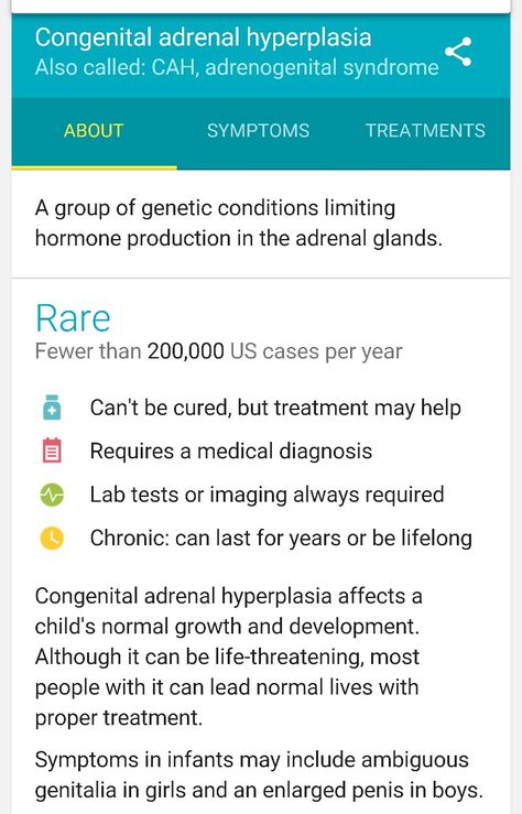 CONGENITAL ADRENAL HYPERPLASIA  Can be life threatening if not treated properly Adrenal Hyperplasia, Congenital Adrenal Hyperplasia, Adrenal Glands, Endocrine System, Pediatric Nursing, Pediatrics, Nursing, Medical, Canning