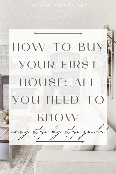 Steps To Purchasing A Home First Time, First Time Homebuyer Checklist, First House Essentials, First Time Homebuyer, Buying First Home, Real Estate Education, Home Buying Checklist, House Essentials, Good Credit Score