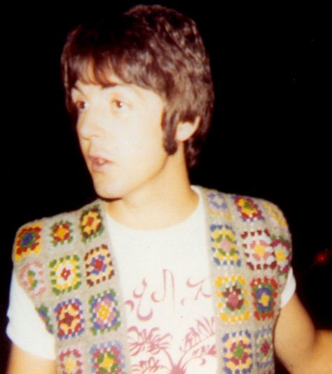 Crocheted Vest, Paul Mccartney, Knitted Sweater, The Beatles, The Sky, Fan