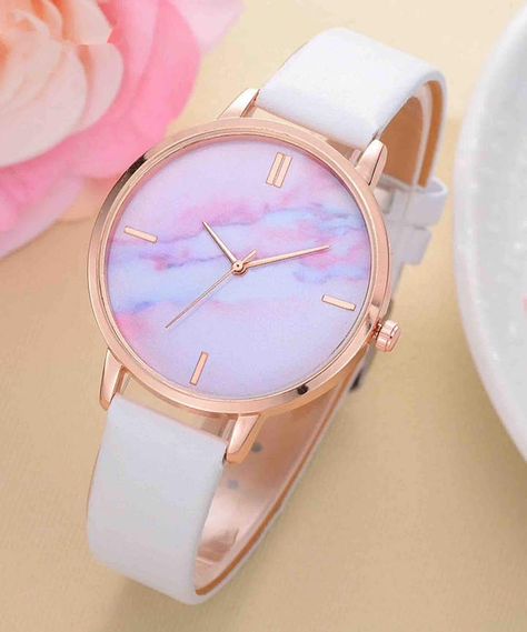 Stylish Watches For Girls, Colored Marble, Pretty Watches, Trendy Watches, Fancy Watches, Cute Watches, Accessoires Iphone, Watches Women Leather, Watches Luxury