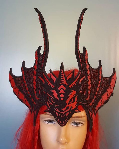 Dragon Headdress, Diy Dragon Costume, Shrek Jr, Wooden Dragon, Dragon Spirit, Dragons Love Tacos, Demon Wings, Dragon Mask, Dragon Tail