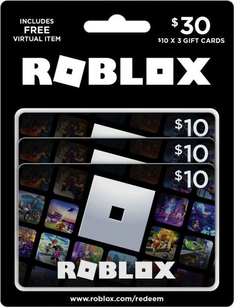 Get even more out of Roblox. Deck out your avatar and unlock additional perks in your favorite experiences when you use Roblox Gift Cards to purchase Robux (Roblox's virtual currency). Or get exclusive access to virtual items, a monthly Robux stipend, and more by redeeming your gift card for a Roblox Premium subscription. Each gift card grants and exclusive virtual item upon redemption. Roblox is a global platform where every day millions of people come together to explore, chat, and hang out in Robux Gift Card, Digital Playground, Swap Gifts, Roblox Gift Card, Birthday Pins, Giveaway Gifts, Roblox Gifts, Star Gift, Eid Gifts