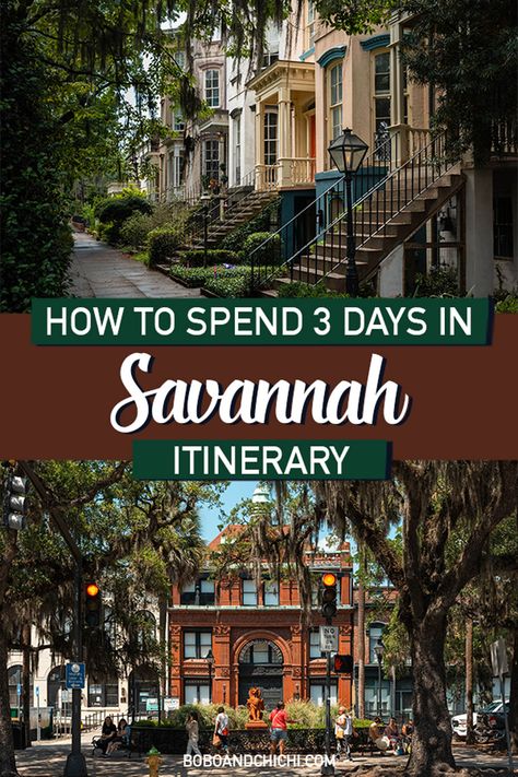 Savannah itinerary for a perfect Savannah trip Georgia Itinerary, Savannah Georgia Vacation, Savannah Georgia Travel, Charleston Vacation, Georgia Vacation, Visit Savannah, Downtown Savannah, Charleston Travel, Georgia Travel