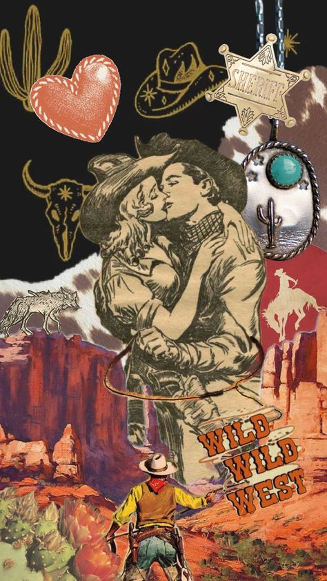 Wild Wild West Aesthetic, Flatland Cavalry Wallpaper, Western Cowboy Wallpaper, Cowboy Collage, Playlist App, Wild West Aesthetic, West Aesthetic, Sublimation Cups, Cowgirl Era