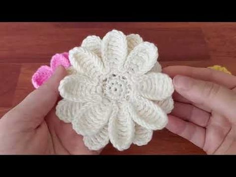 Wonderful 3D Flower Pattern Crochet! 🌺✨ A Mesmerizing Tutorial for Floral Elegance - YouTube 3d Flower Crochet, Flower Crochet Patterns, 3d Crochet Flower, Flower Pattern Crochet, 3d Crochet, Free Pattern Download, Crochet Flower Tutorial, 3d Flowers, Pattern Crochet