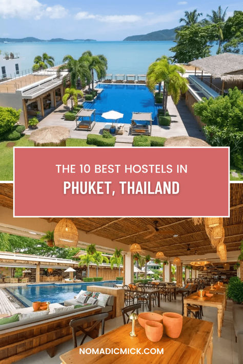 Here's my guide to the 10 best hostels in Phuket, Thailand to help you find the best Party / Chill / Solo Traveller hostel in Phuket. Thailand Hostels, Hotels In Phuket Thailand, Phuket Hotels, Thailand Phuket, Phuket Thailand, Budget Hotel, Best Party, Best Budget, Phuket