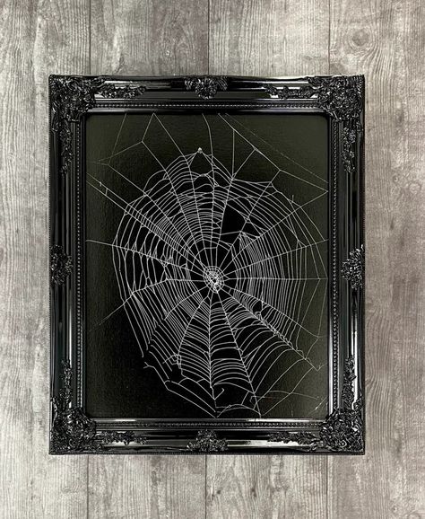 Real Spider Web, Preserved Spider Web, Framed Spider Web, Spider Web Art, Spider Taxidermy, Real Nature Decor, Gothic Home Decor Spider Web Art, Victorian Frames, Real Spiders, Web Spider, Victorian Frame, Real Nature, Gothic Home, Box Houses, The Spider