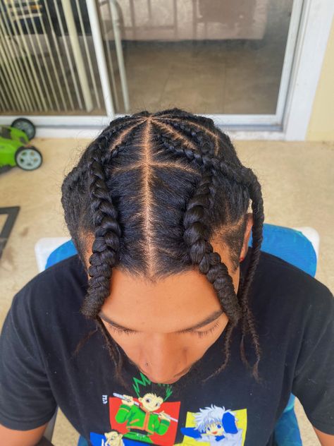 The front view of a lens braided hair design Braided Hair, Hair Design, Hair Designs, Crossover, Braided Hairstyles, Hair Wrap, Dreadlocks, Braids, Hair Styles