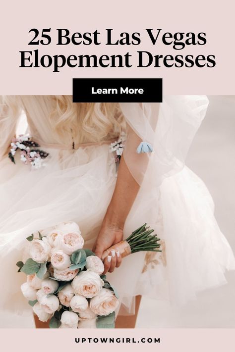 There is no more iconic place to elope than Las Vegas. We've rounded up 25 beautiful Las Vegas elopement dresses under $400.