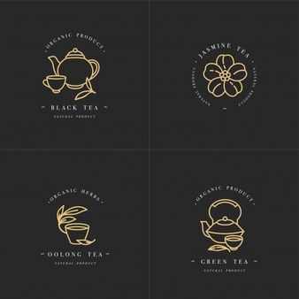 Herb Logo Design, Herb Logo, Different Teas, Tea Logo, Circle Logo Design, Coffee Shop Logo, Logos Ideas, Drinks Logo, Organic Logo