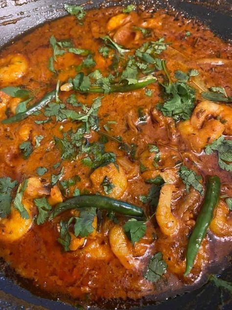 King Prawn Chilli Karahi By Shai Ayoub Inspired By Chef Naz Healthy Eating Diets, Hot And Spicy, Healthy Eating, Chef, Diet, Ethnic Recipes