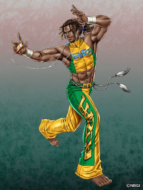 Tekken Tag 2: Eddy Gordo concept art by AsukaMinaj.deviantart.com on @deviantART Eddy Gordo, Martial Arts Games, Street Fighter Tekken, Heroes United, Boxe Thai, Catwoman Cosplay, Tekken 7, Black Characters, King Of Fighters