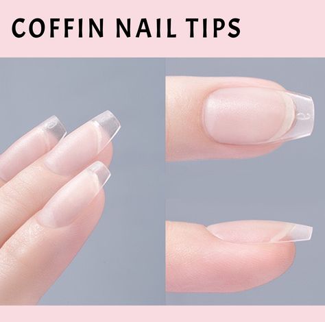 Extra Short Coffin Nails, Extra Short Coffin, Liquid Gel Nails, Natural Nail Shapes, Short Coffin, Short Coffin Nails, Gel Extensions, Clear Nails, Acrylic Nails Coffin