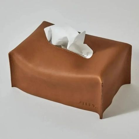 Ceramic Tissue Box Cover, Tissue Box Covers Diy, Box Covers Diy, Leather Tissue Box Cover, Walnut Interior, Tissue Napkins, Kleenex Box Cover, Ceramic Box, Napkin Dispenser