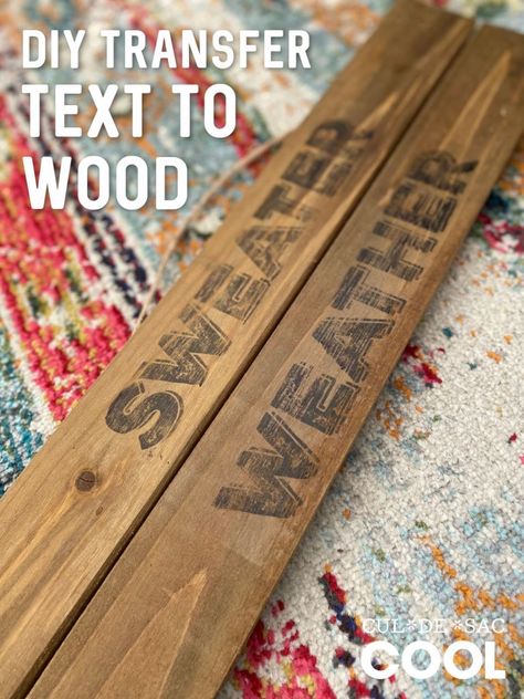 DIY Transfer Text to Wood How To Write On Wood Signs, How To Transfer Words To Wood, Transfer Words To Wood, Writing On Wood, Lettering On Wood, Love Arts And Crafts, Write On Wood, Old Wood Signs, Transfer Onto Wood