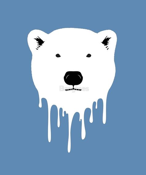 Save The Polar Bears - Global Warming. #savethearctic #savethepolarbears #polarbears #arctic #globalwarming #climatechange Save Earth Posters, Polar Bear Logo, Polar Bear Face, Polar Bear Illustration, Save The Polar Bears, Life Is Strange Wallpaper, Strange Wallpaper, Save The Arctic, Freeze Dried Candy